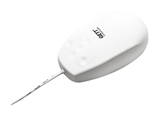 GETT KH24207, Molempikätinen, Laser, USB A-tyyppi, 1000 DPI, Valkoinen