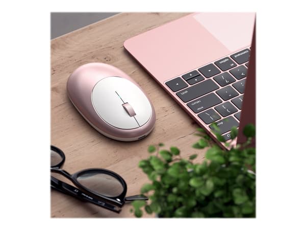 Satechi M1, Molempikätinen, Optinen, Bluetooth, Kulta, Vaaleanpunainen Kulta, Vaaleanpunainen