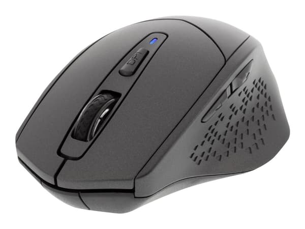 DELTACO MS-901 Silent - Mus - optisk - 4 knappar - trådlös - Bluetooth 5.0 - mörkgrå