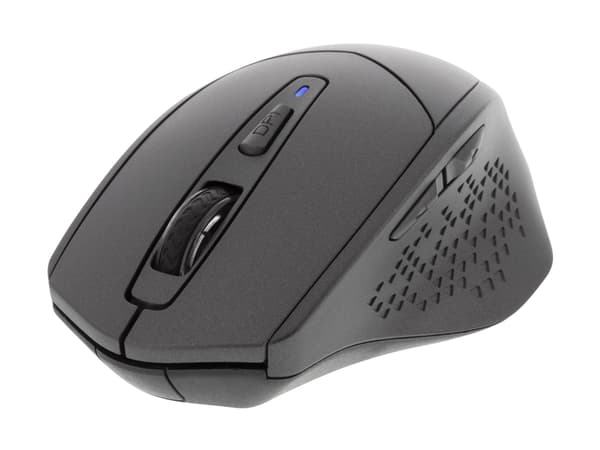 DELTACO MS-901 Silent - Mus - optisk - 4 knappar - trådlös - Bluetooth 5.0 - mörkgrå
