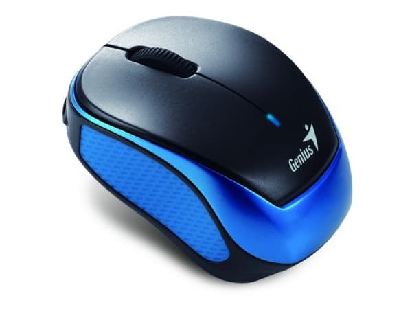 Genius 9000R, Ambidekstriøs, Optisk, RF kabel-fri, 1200 DPI, Sort, Blå