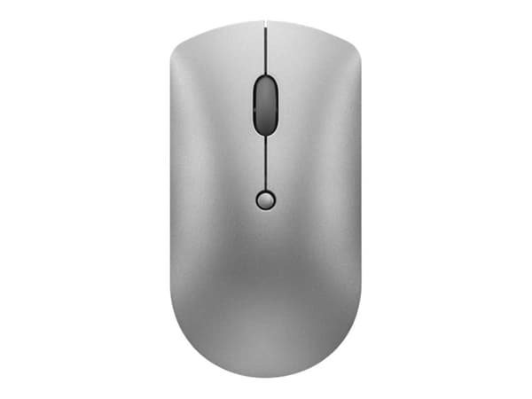 Lenovo 600 Silent - Mus - höger- och vänsterhänta - optisk blå - 3 knappar - trådlös - Bluetooth 5.0 - järngrå - detaljhandel