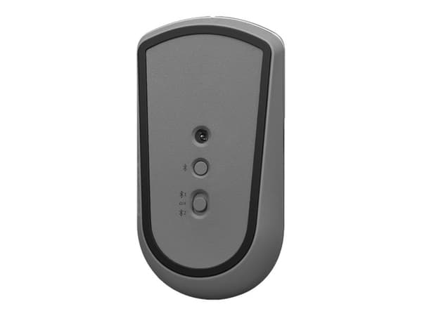 Lenovo 600 Silent - Mus - höger- och vänsterhänta - optisk blå - 3 knappar - trådlös - Bluetooth 5.0 - järngrå - detaljhandel