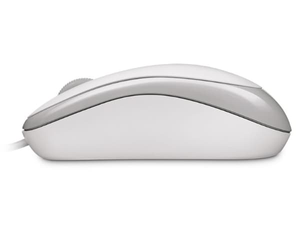 Microsoft Basic Optical Mouse - Mus - høyre- og venstrehåndet - optisk - 3 knapper - kablet - USB - hvit