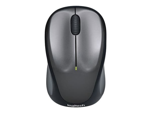 Logitech M235 - 2. sukupolvi - hiiri - vasen- ja oikeakätinen - optinen - langaton - 2,4 GHz - langaton vastaanotin (USB) - harmaa