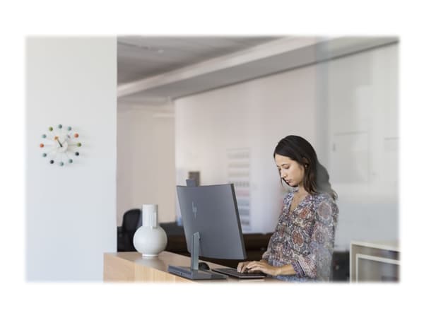 HP Premium - Mus - höger- och vänsterhänta - laser - 3 knappar - trådlös - 2.4 GHz - trådlös USB-mottagare - svart