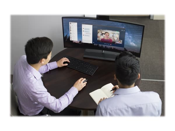 HP Premium - Mus - höger- och vänsterhänta - laser - 3 knappar - trådlös - 2.4 GHz - trådlös USB-mottagare - svart