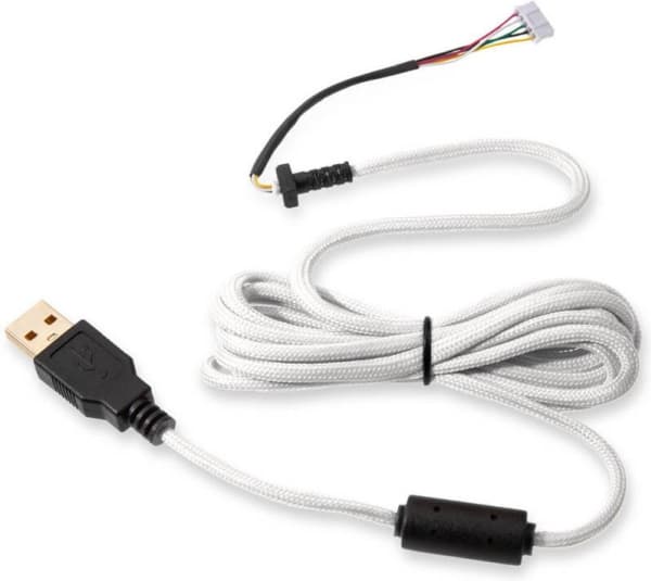 Glorious Ascended Cord - Muskabel - USB (hann) - arktisk hvitt - for Glorious Model D, Model O, Model O Minus