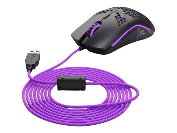 Glorious Ascended Cord - Muskabel - USB (hane) - lila regeringstid - för Glorious Model D, Model O, Model O Minus