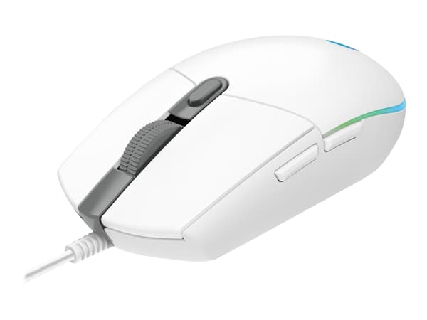 Logitech Gaming Mouse G203 LIGHTSYNC - Mus - optisk - 6 knappar - kabelansluten - USB - vit