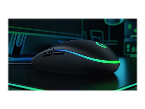Logitech Gaming Mouse G203 LIGHTSYNC - Mus - optisk - 6 knapper - kablet - USB - svart