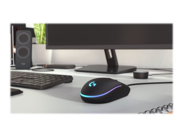 Logitech Gaming Mouse G203 LIGHTSYNC - Mus - optisk - 6 knapper - kablet - USB - svart