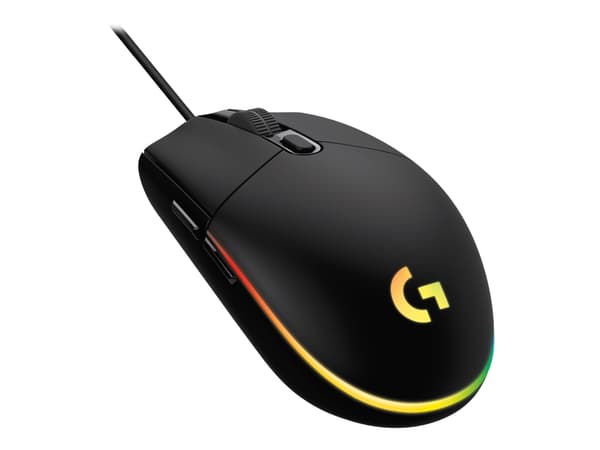 Logitech Gaming Mouse G203 LIGHTSYNC - Mus - optisk - 6 knapper - kablet - USB - svart Sort