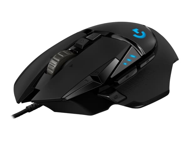 Logitech® | Gaming Mouse G502 Hero - 11 knapper - Kabel - USB - Sorter