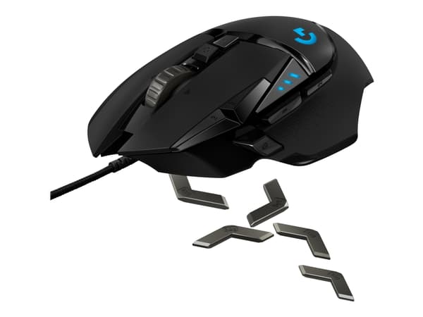 Logitech® | Gaming Mouse G502 Hero - 11 knapper - Kabel - USB - Sorter