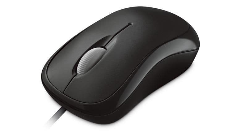 Microsoft Basic Optical Mouse USB Black Basic Optical Mouse, Ambidextrous, Optical, USB, 800 DPI, Black