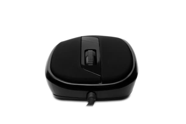 Connect IT CMO-1200-BK, högerhand, Optisk, USB Type-A, 1000 DPI, Svart