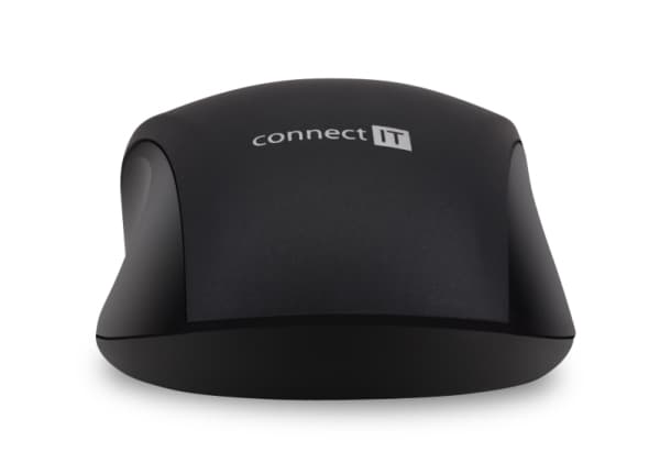 Connect IT Mute, Optisk, RF Trådlös, 1200 DPI, Svart