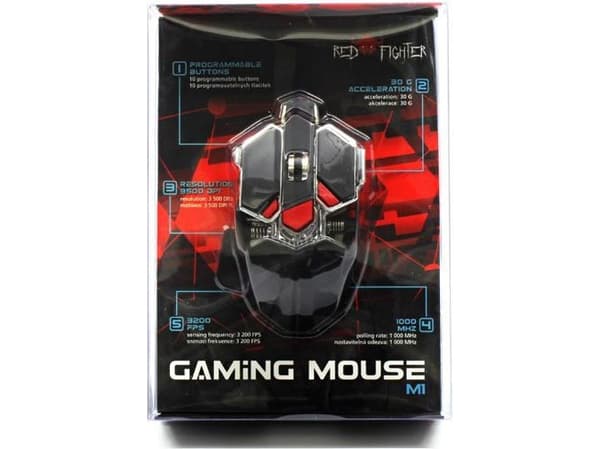 Red Fighter M1 Mouse (FIGHTERM1)