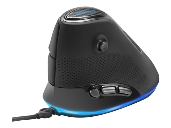 SPEEDLINK SOVOS Vertical RGB Gaming - Vertikal mus - ergonomisk - optisk - 7 knapper - kablet - USB - svart