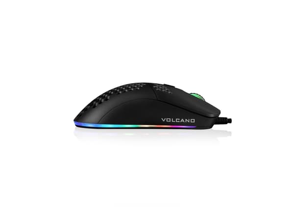 Modecom Volcano Shinobi 3360, Ambidextrous, Optisk, USB Type-A, 12000 DPI, Svart