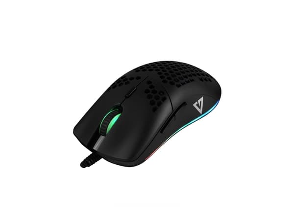 Modecom Volcano Shinobi 3360, Ambidextrous, Optisk, USB Type-A, 12000 DPI, Svart