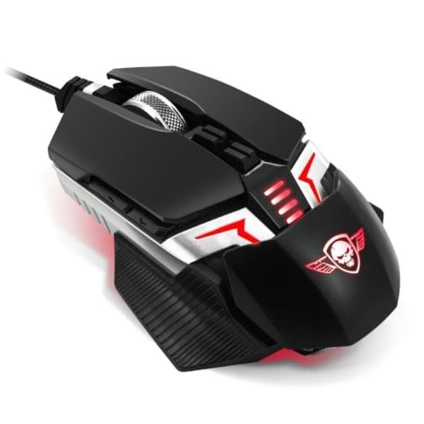 Spirit of Gamer XPERT-M300 - Gaming mus Sort, Sølv