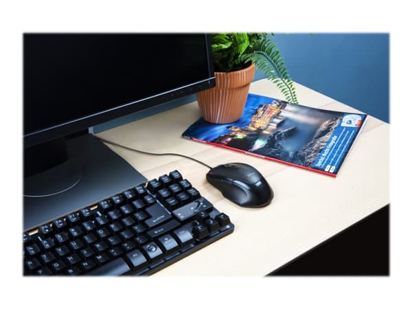 Trust Voca Comfort - Mus - högerhänt - optisk - 6 knappar - kabelansluten - USB