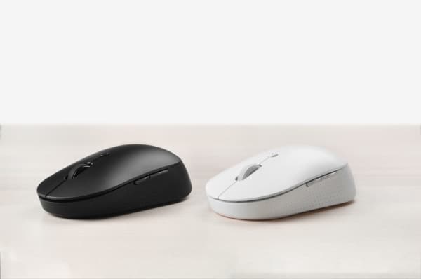 Xiaomi MI Dual Mode - Silent Edition - mus - optisk - 5 knapper - trådløs - 2.4 GHz, Bluetooth 4.2 LE - USB trådløs mottaker - hvit