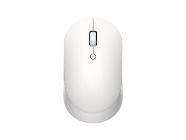 Xiaomi MI Dual Mode - Silent Edition - mus - optisk - 5 knapper - trådløs - 2.4 GHz, Bluetooth 4.2 LE - USB trådløs mottaker - hvit