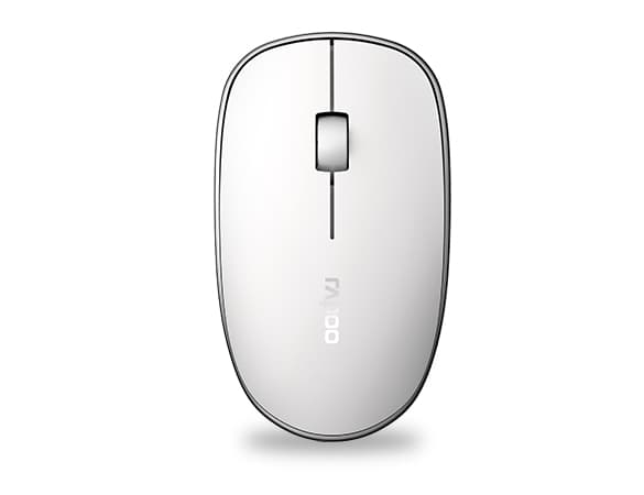 Rapoo M200 Silent, Ambidextrous, Optisk, Trådlös RF + Bluetooth, 1300 DPI, Vit