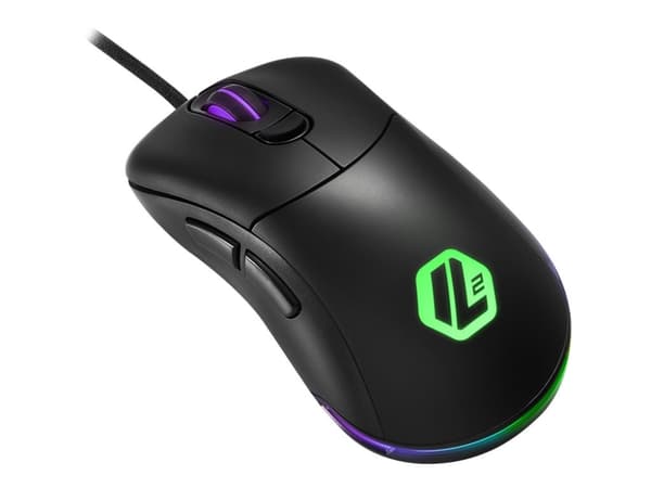 Sharkoon Light² 100 - Mus - högerhänt - optisk - 6 knappar - kabelansluten - USB
