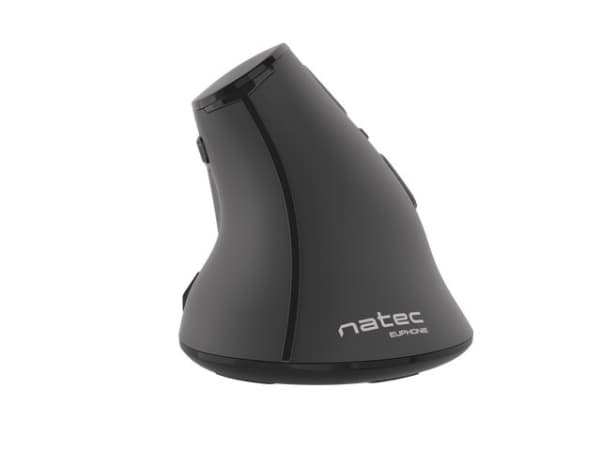 NATEC Euphonie, Oikeakätinen, Vaakasuuntainen muotoilu, Optinen, Bluetooth, 2400 DPI, Musta