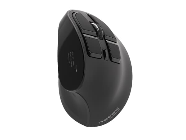 NATEC Euphonie, Oikeakätinen, Vaakasuuntainen muotoilu, Optinen, Bluetooth, 2400 DPI, Musta