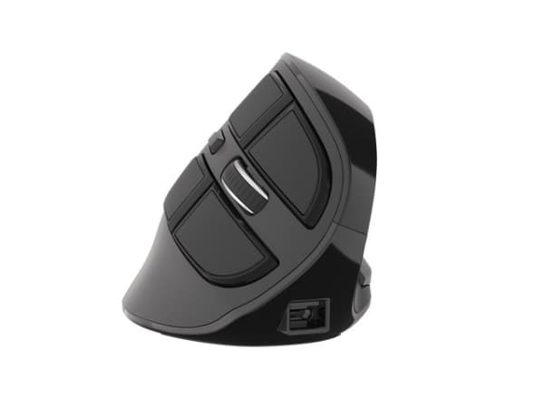 NATEC Euphonie, Oikeakätinen, Vaakasuuntainen muotoilu, Optinen, Bluetooth, 2400 DPI, Musta musta