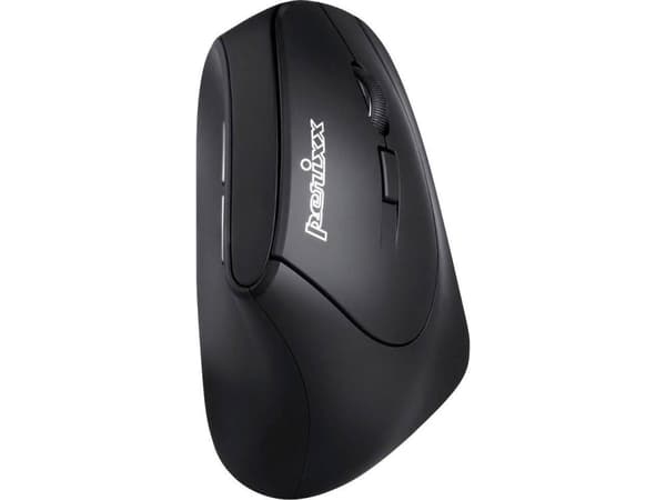 Perixx PERIMICE-804 Ergonomisk mus Bluetooth® Optisk Sort 6 Knapper 1600 dpi Ergonomisk korrekt