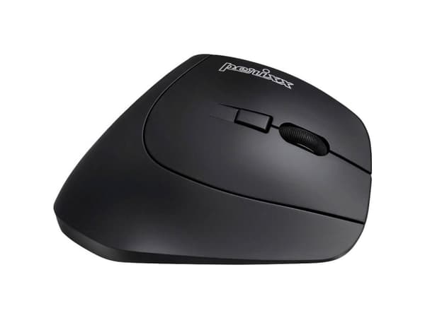 Perixx PERIMICE-804 Ergonomisk mus Bluetooth® Optisk Sort 6 Knapper 1600 dpi Ergonomisk korrekt