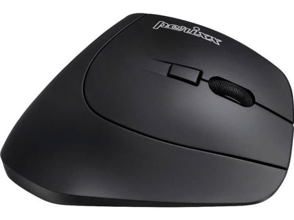 Perixx PERIMICE-804 Ergonomisk mus Bluetooth® Optisk Sort 6 Knapper 1600 dpi Ergonomisk korrekt