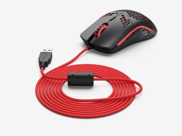 Glorious PC Gaming Race G-ASC-RED, Punainen, 2 m, Glorious PC Gaming Race, 1 kpl, Punottu, USB A-tyyppi