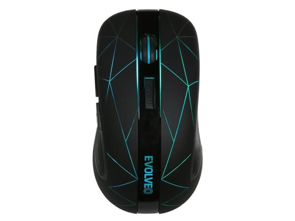 Evolveo WM430, Ambidextrous, RF Trådlös, 1600 DPI, Svart