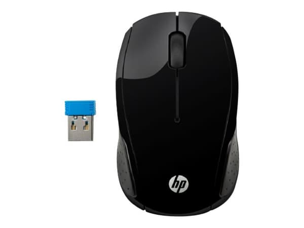 HP 220 - Mus - høyre- og venstrehåndet - optisk - trådløs - 2.4 GHz - USB trådløs mottaker - for Pavilion 24, 27, 32, 590, 595, TP01