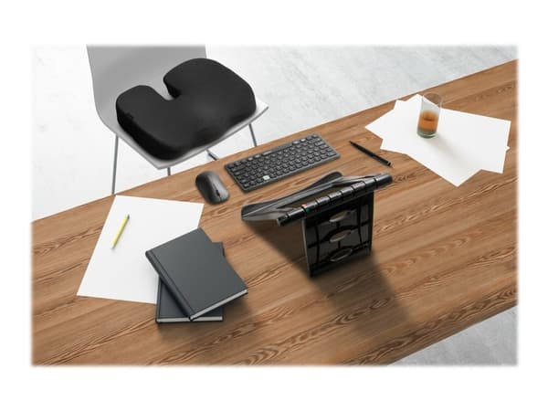 Kensington SureTrack Dual Wireless Mouse - Mus - optisk - 4 knapper - trådløs - 2.4 GHz, Bluetooth 5.0 LE, Bluetooth 3.0 - USB trådløs mottaker - sva