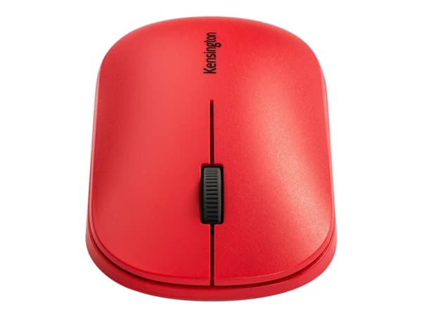 Kensington SureTrack - Mus - optisk - 4 knapper - trådløs - 2.4 GHz, Bluetooth 5.0 LE, Bluetooth 3.0 - USB trådløs mottaker - rød