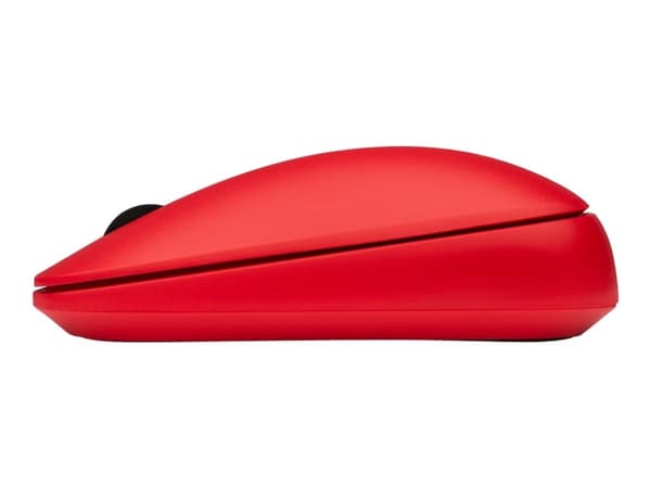 Kensington SureTrack - Mus - optisk - 4 knapper - trådløs - 2.4 GHz, Bluetooth 5.0 LE, Bluetooth 3.0 - USB trådløs mottaker - rød