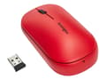 Miniatyrbilde 2 av 5: Kensington SureTrack - Mus - optisk - 4 knapper - trådløs - 2.4 GHz, Bluetooth 5.0 LE, Bluetooth 3.0 - USB trådløs mottaker - rød