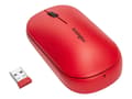 Miniatyrbilde 1 av 5: Kensington SureTrack - Mus - optisk - 4 knapper - trådløs - 2.4 GHz, Bluetooth 5.0 LE, Bluetooth 3.0 - USB trådløs mottaker - rød