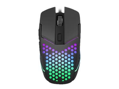 FURY Battler, Oikeakätinen, Optinen, USB A-tyyppi, 6400 DPI, Musta