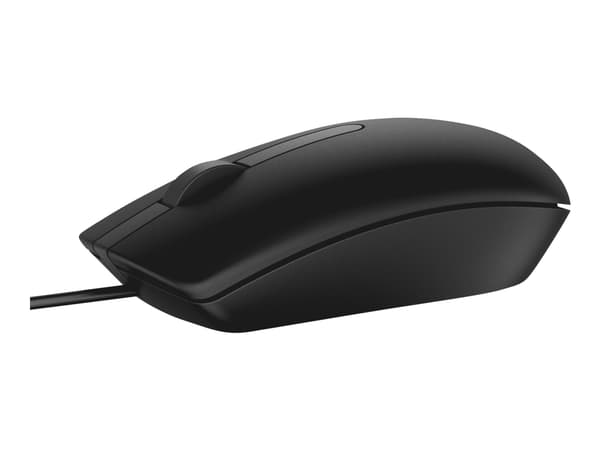 Dell MS116 - Mus - optisk - kabelansluten - USB - svart