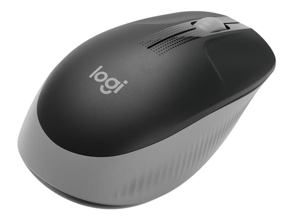 Logitech M190, Molempikätinen, Optinen, Langaton RF, 1000 DPI, Musta, Harmaa