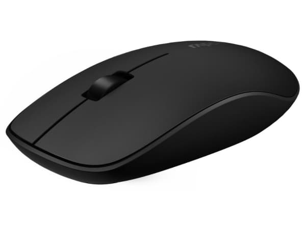 Rapoo M200 - Mus - optisk - 3 knapper - trådløs - 2.4 GHz, Bluetooth 4.0, Bluetooth 3.0 - USB trådløs mottaker - mørk grå